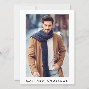 Modell Actor Comp Card - 3 Photo Back Wht