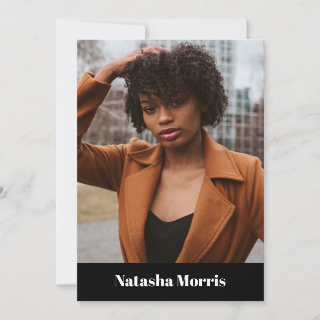 Modell Actor Dancer 4 Photo Comp Inbjudningar (Framsida)