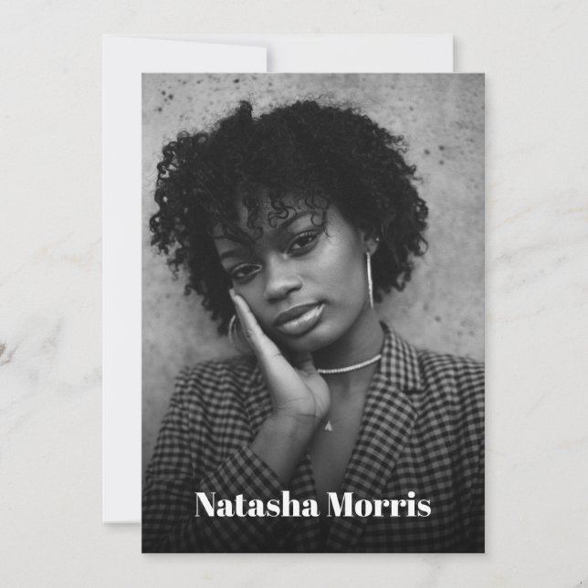 Modell Actor Dancer 4 Photo Comp Inbjudningar (Framsida)