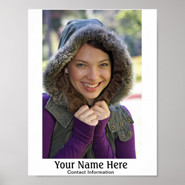 Modell - Actor Headshot Poster (Framsidan)