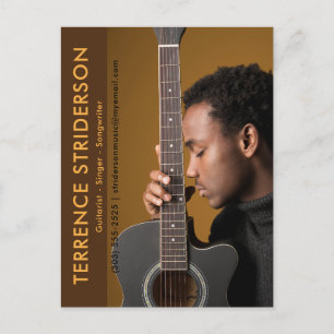 Modell Actor Musician Singer Promotion-vykort Vykort