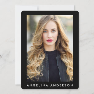 Modell Actor Photo Professionell Comp Card Black R