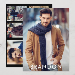 Modell Actor Pro Comp Card 5 - svart fotoutskrift