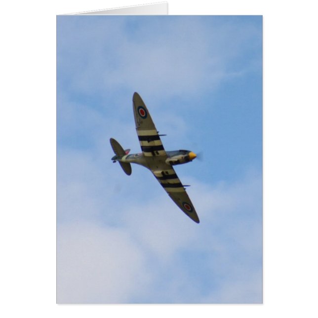 Modell av Spitfire MK IX MK923 Hälsningskort (Framsidan)