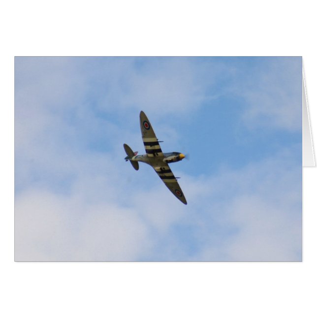 Modell av Spitfire MK IX MK923 Hälsningskort (Framsidan Horizontal)
