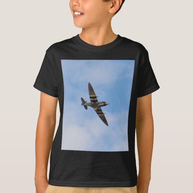 Modell av Spitfire MK IX MK923 T Shirt (Framsida)
