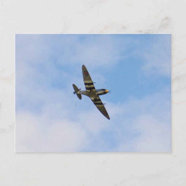 Modell av Spitfire MK IX MK923 Vykort (Framsida)