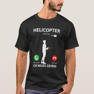 Modell Aviator Sport Helicopter Call Helicopter Pi T Shirt