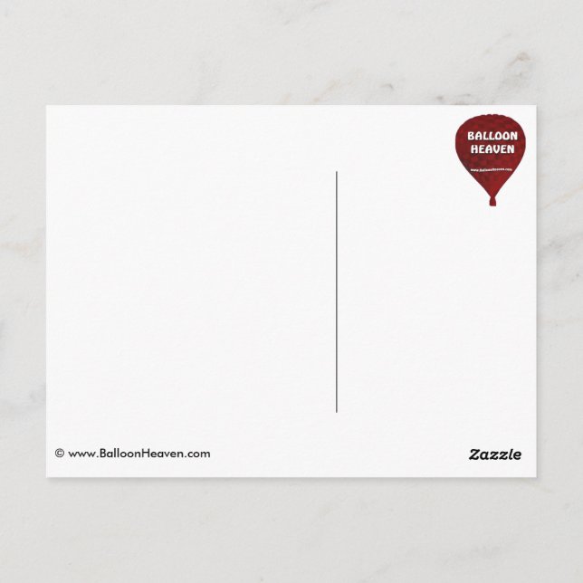 Modell Balloon fiesta Vykort (Baksida)