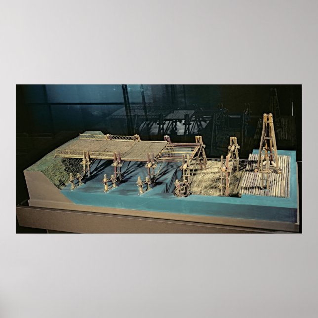 Modell för bro över Rhen Poster (Framsidan)