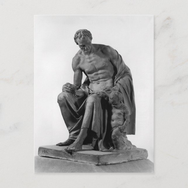 Modell för ett monument över Jean-Jacques Rousseau Vykort (Framsida)