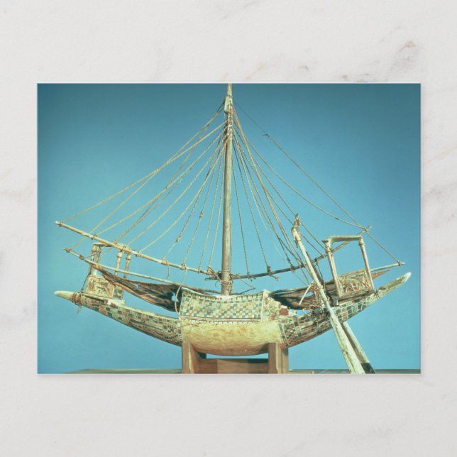 Modell för faraos båtar vykort (Framsida)