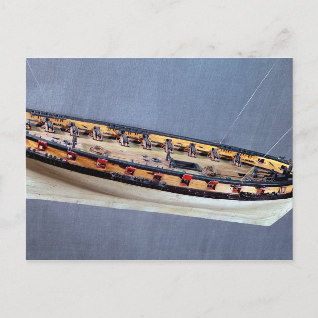 Modell för frakt pirat, c.1810 vykort (Framsida)