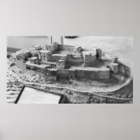 Modell för Krak des Chevaliers, modell