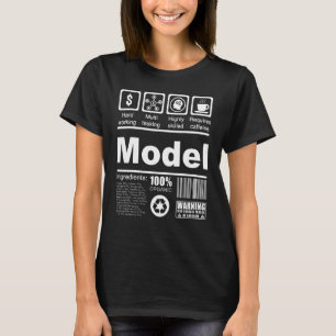 Modell för näringsmässiga förhållanden för modelle t shirt