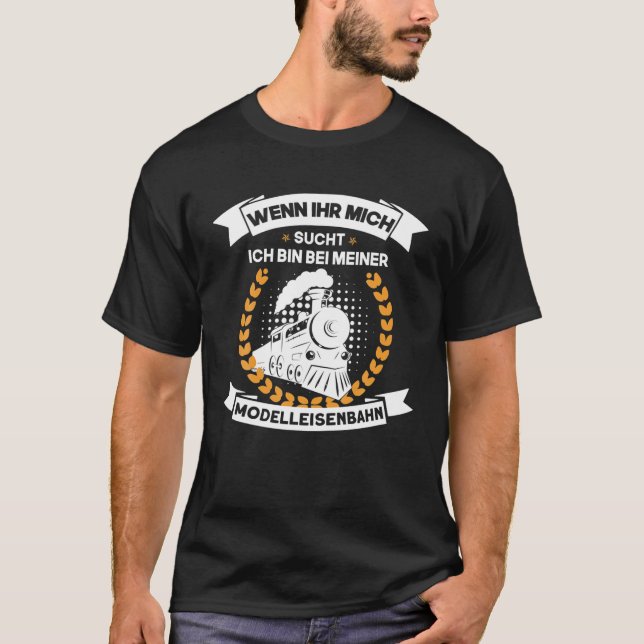 Modell för Tåg modellverktyg T Shirt (Framsida)