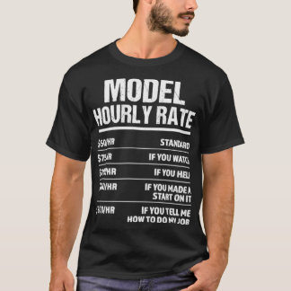 Modell för timtaxa för ynka födelsedag t shirt