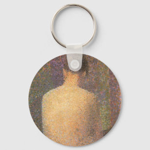 Modell från bakgrunden av Georges Seurat, Vintage Nyckelring