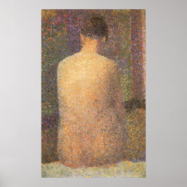 Modell från bakgrunden av Georges Seurat, Vintage  Poster