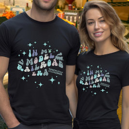 Modell Railroad Hobby Anpassningsbar Text on Back T Shirt