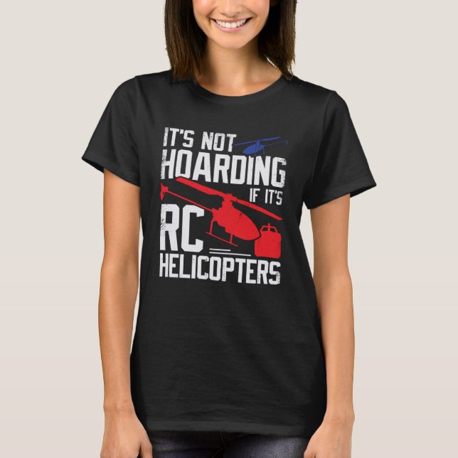 Modell RC Helicopter for an RC Chopper Pilot T Shirt (Framsida)