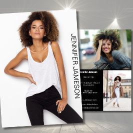 Modell Skådespelare Kort | 3 Bilder