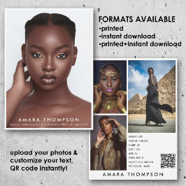 Modell Skådespelare Modellering Komp Kort 4 Foto Q