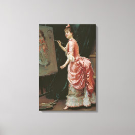 Modell Skapar MisChief (av Raimundo de Madrazo) Canvastryck