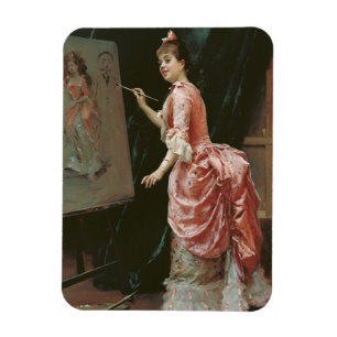 Modell Skapar MisChief (av Raimundo de Madrazo) Magnet