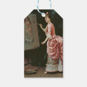 Modell Skapar MisChief (av Raimundo de Madrazo) Presentetikett