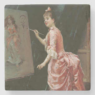 Modell Skapar MisChief (av Raimundo de Madrazo) Stenunderlägg