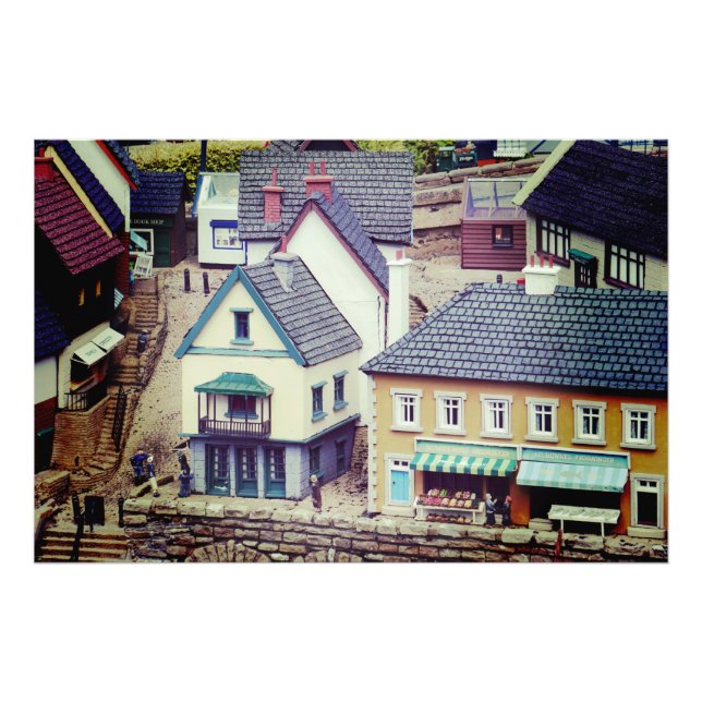 Modell Strandhus Fototryck (Framsidan)