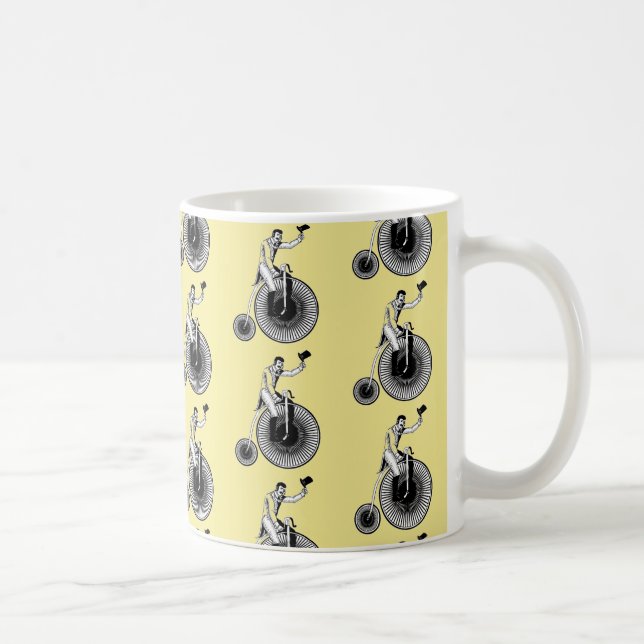 Modell T Penny Farthing Classic - Black and White Kaffemugg (Höger)