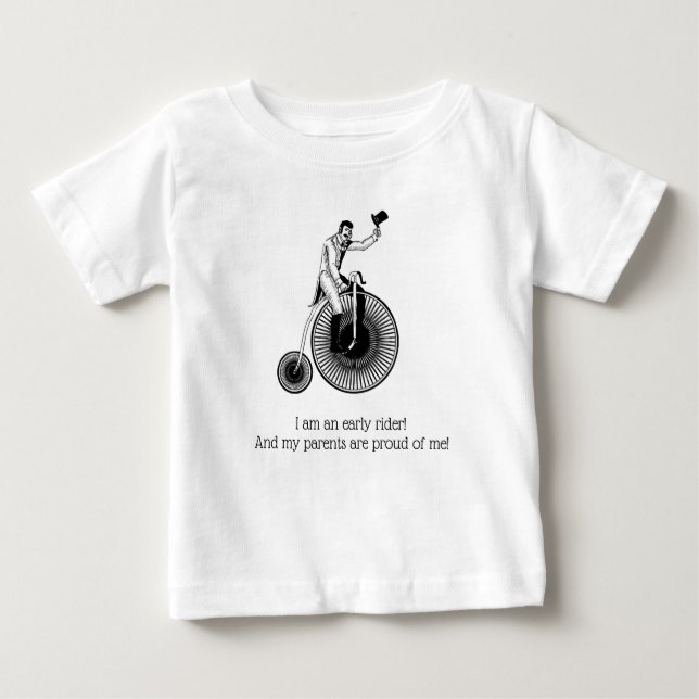 Modell T Penny Farthing Classic - Proud Parents T Shirt (Framsida)