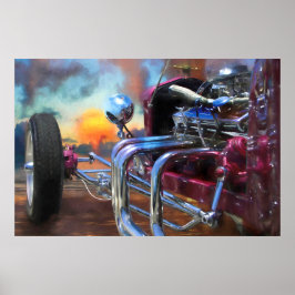 Modell T Roadster BEACH SUNSET DREAMS Poster