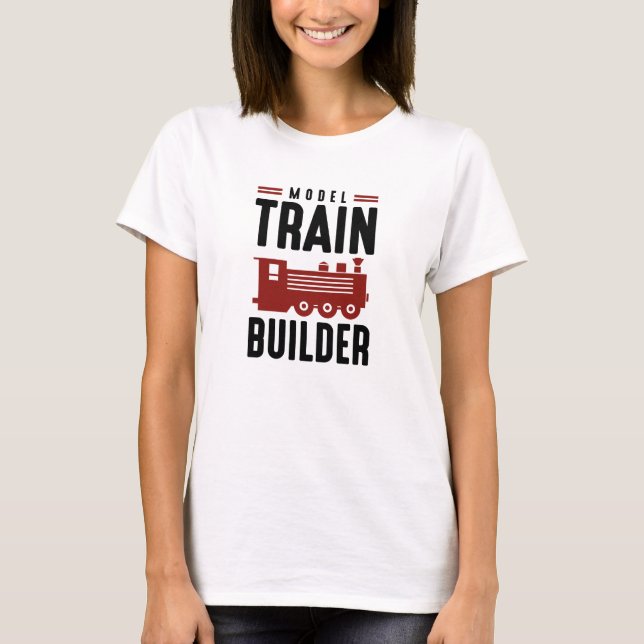 Modell tågbyggare t shirt (Framsida)
