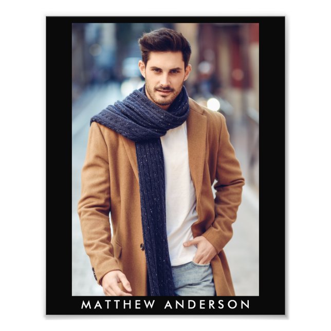 Modellagent 8 x 10 fotoportfölj Skriv ut B Fototryck (Framsidan)