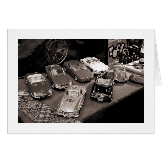 Modellbilar Hälsningskort (Framsidan Horizontal)