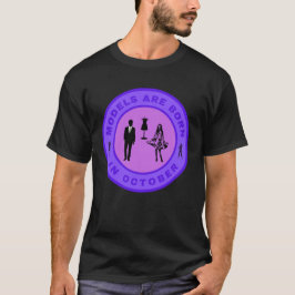 Modeller föds i oktober alternativ design t shirt