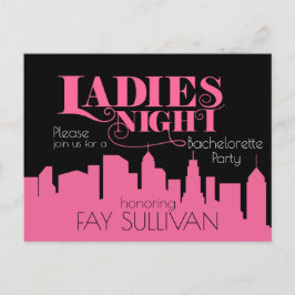 Modeller för Bachelorette-partiets inbjudan