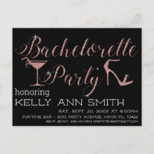 Modeller för Bachelorette-partiets inbjudan