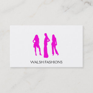 Modeller (fuchsia) visitkort