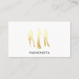 Modeller (guld) visitkort