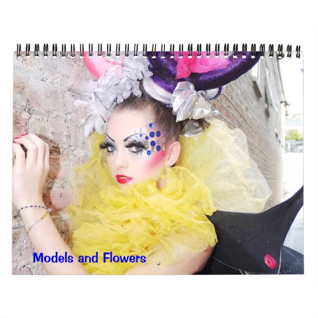 Modeller och blommor - kalender (Omslag)