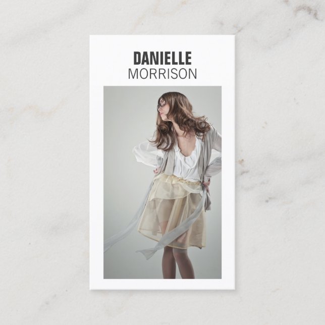 Modeller och skådespelare Affärskortet Modern head Visitkort (Framsida)