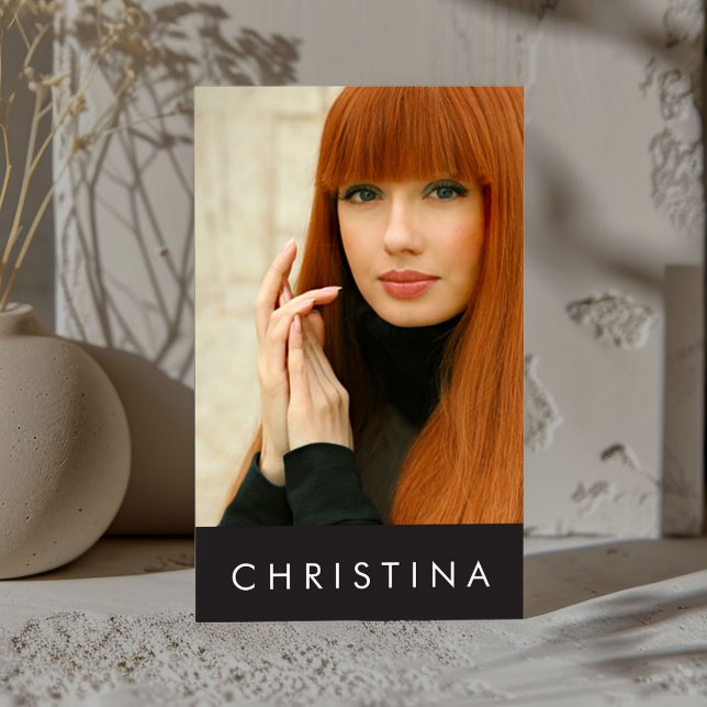 Modeller och skådespelare Modern headshot Visitkort (Skapare uppladdad)