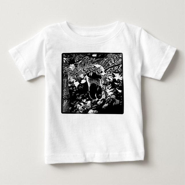 Modeller: Panda Bear Unge 01 T Shirt (Framsida)