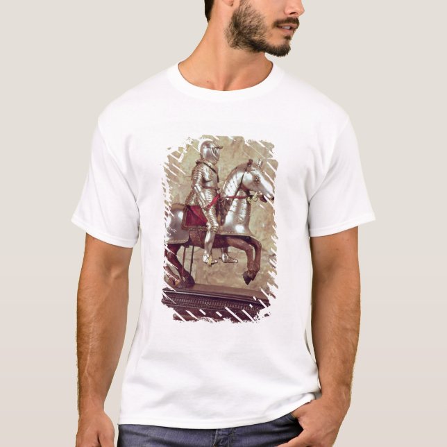 Modellera av en barded häst och ryttare, c.1640 tee (Framsida)