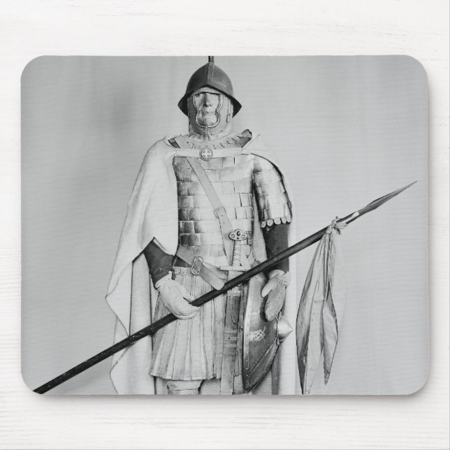 Modellera av en Carolingian cavalryman Musmatta (Framsidan)