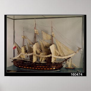 Modellera av frakten 'L'Achille Poster